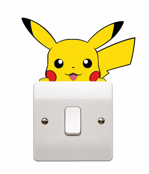 Epic Modz Peeking Pika Vinyl Decal Sticker Skin Car Bumper Light Switch